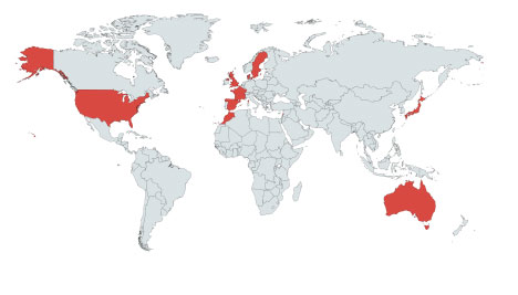 InterLACE study team map