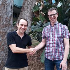 Dr Michael Waller and Professor Adrian Barnett. 