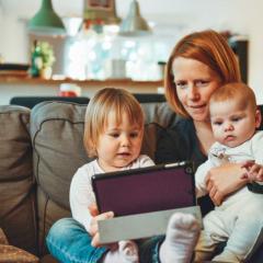 Screen time for multiple children