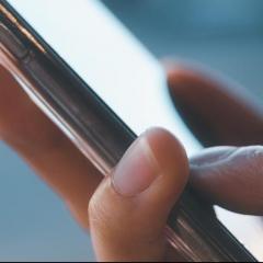 Mobile phone in hand